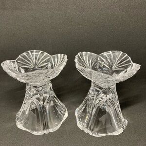 Marc Aurel Nachtmann Vintage Crystal Candleholder Set